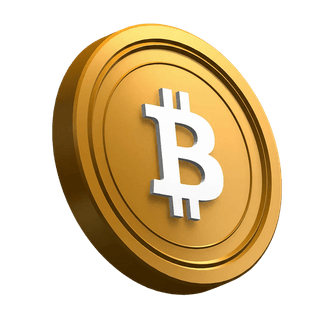 Nagnuti Bitcoin (BTC) novčić u dizajnu hero sekcije