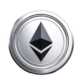Lebdeći grafički element s kovanicom Ethereuma (ETH)