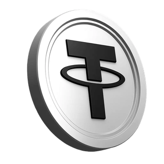 Informativni odjeljak platforme prikazuje grafiku novčića Tether USDT